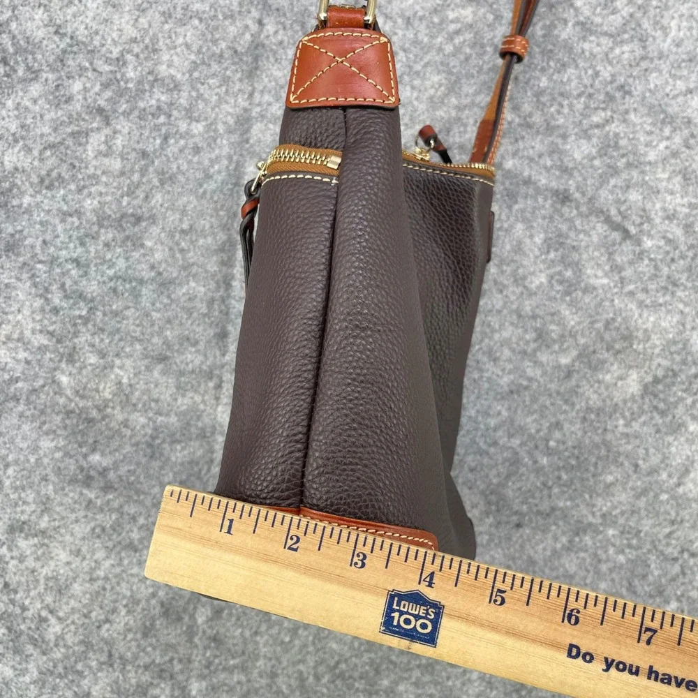 Dooney‎ & Bourke Crossbody Bag Women Small Brown Pebble Leather shoulder Purse